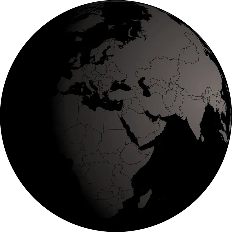 Interactive globe of travel destinations